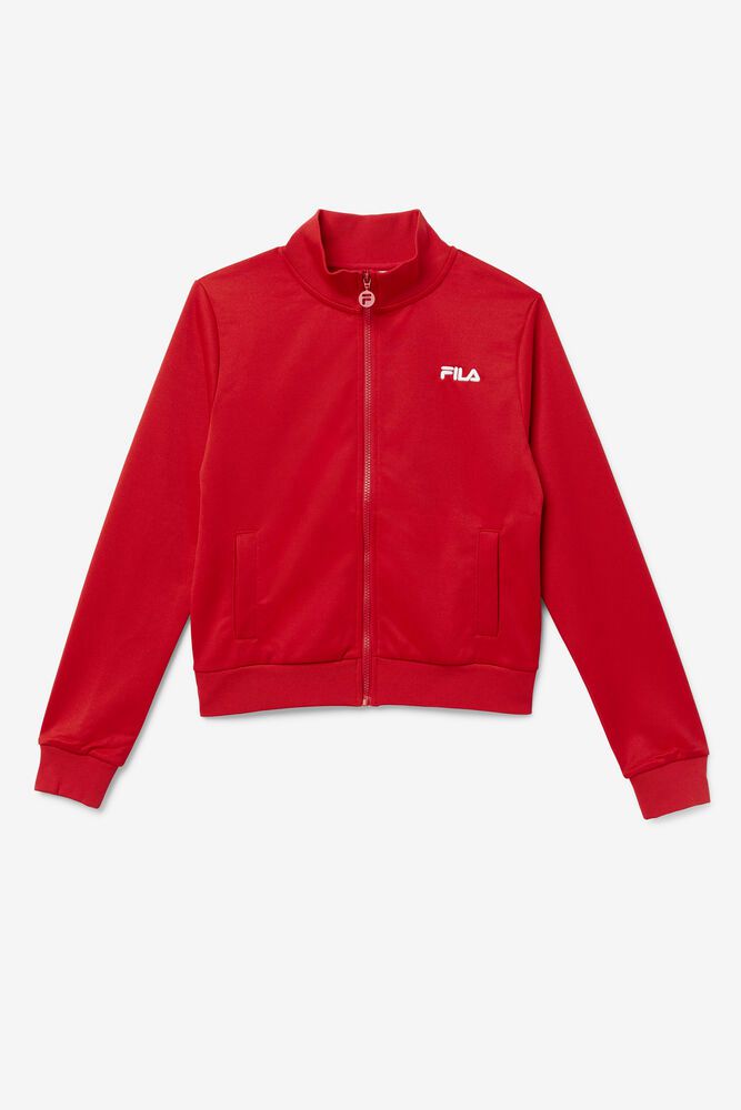 Fila Roopam Track Jacket Red - Womens - 03129FDEZ